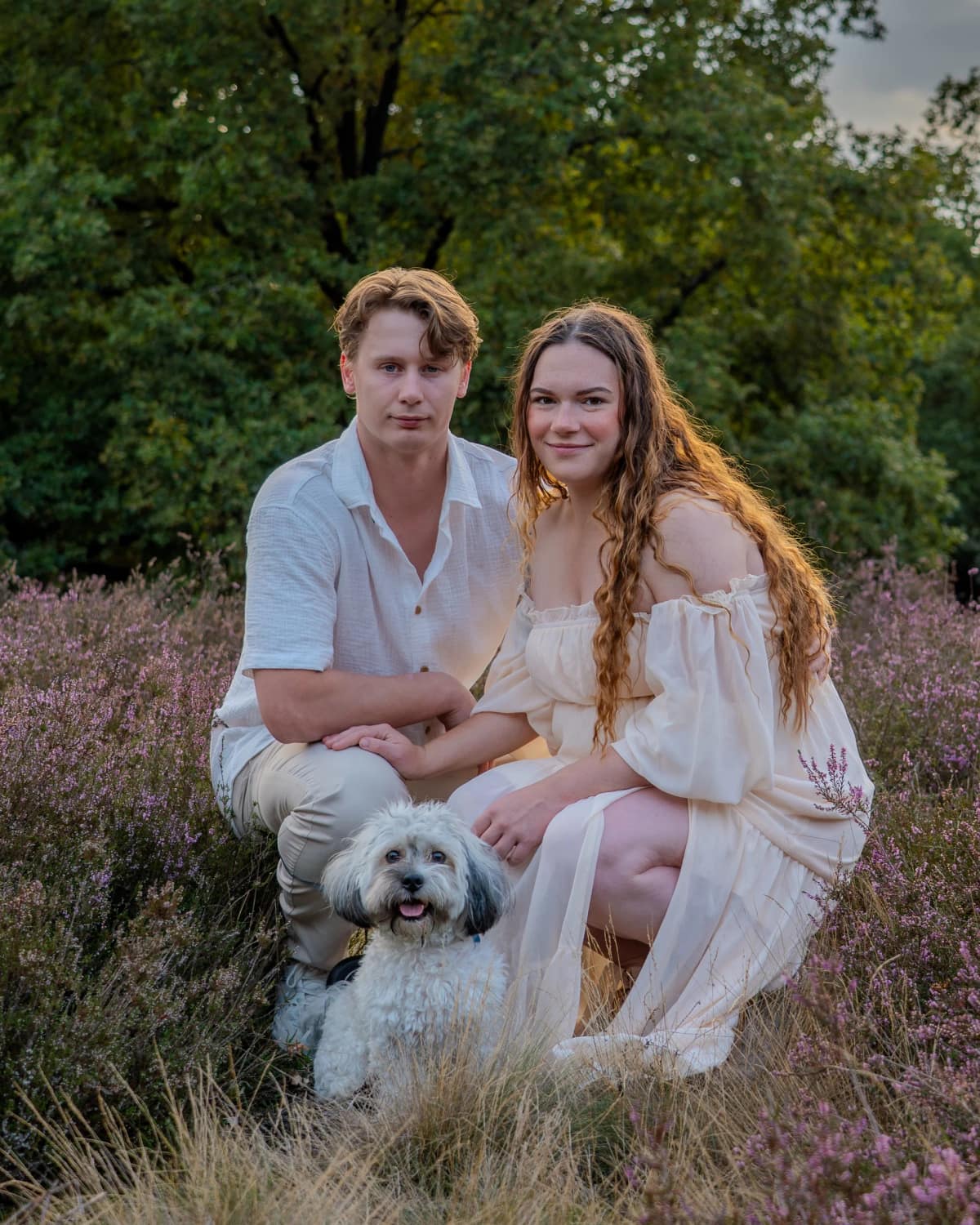 Gezinsshoot op locatie in het groen rond Nuenen